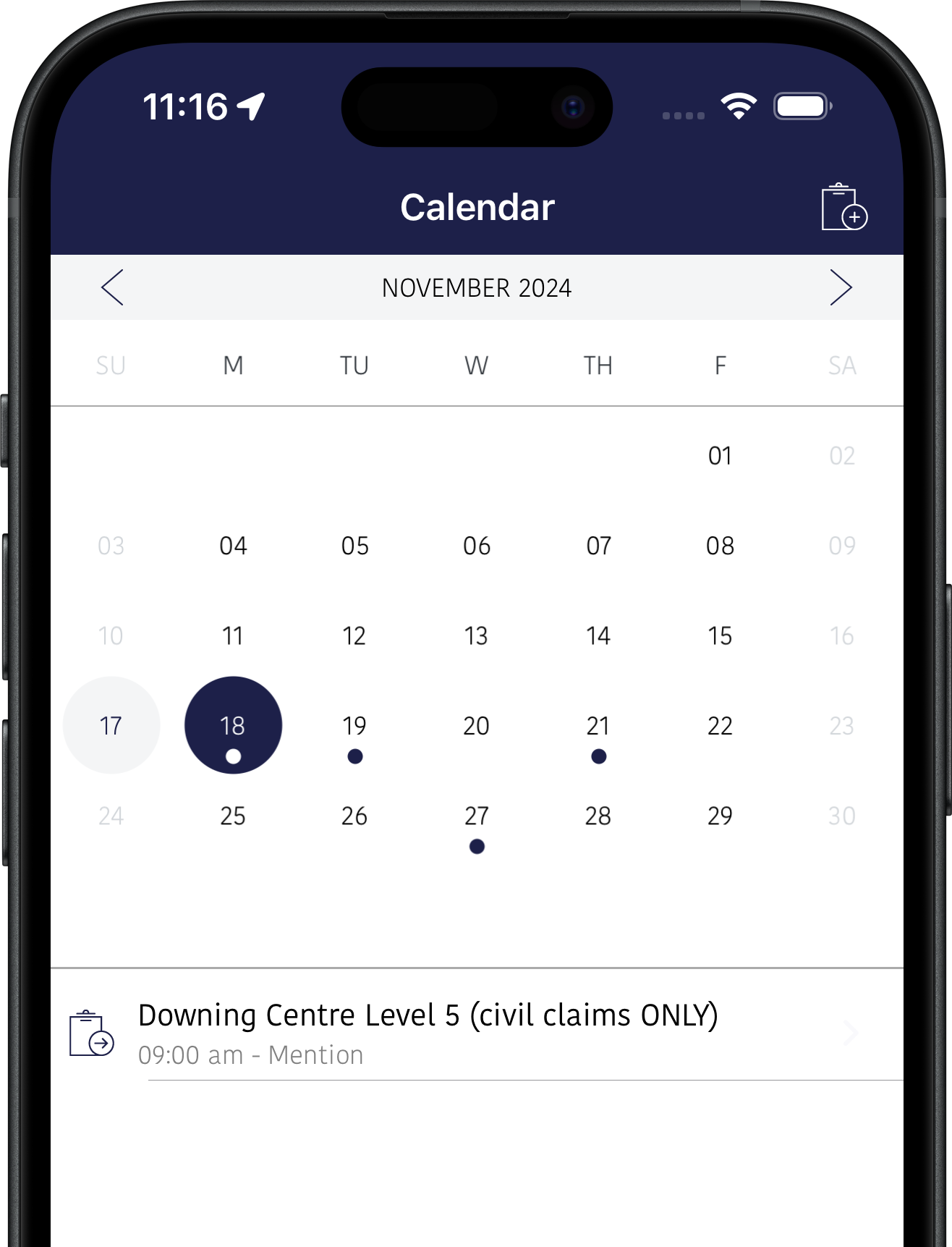 Your Calendar & Schedule